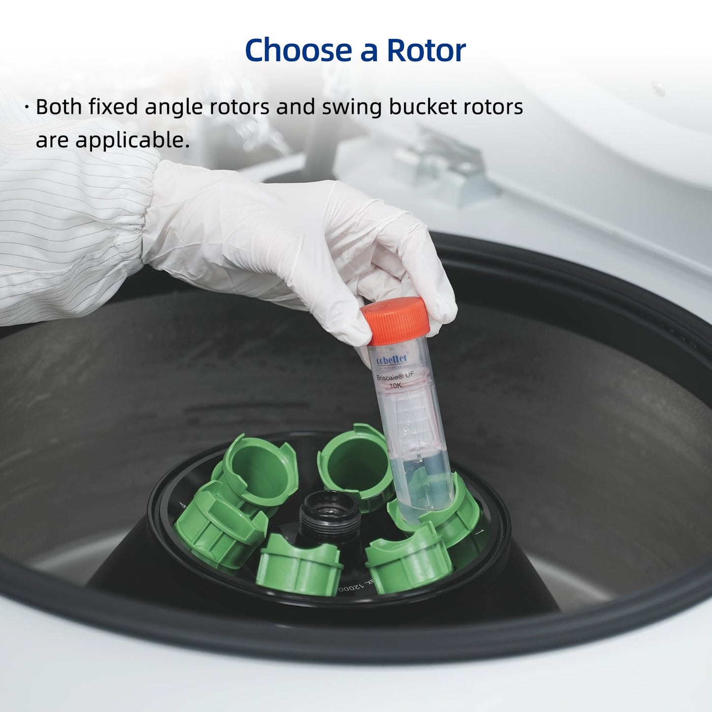 choose rotor for 14ml centrifugal filter units