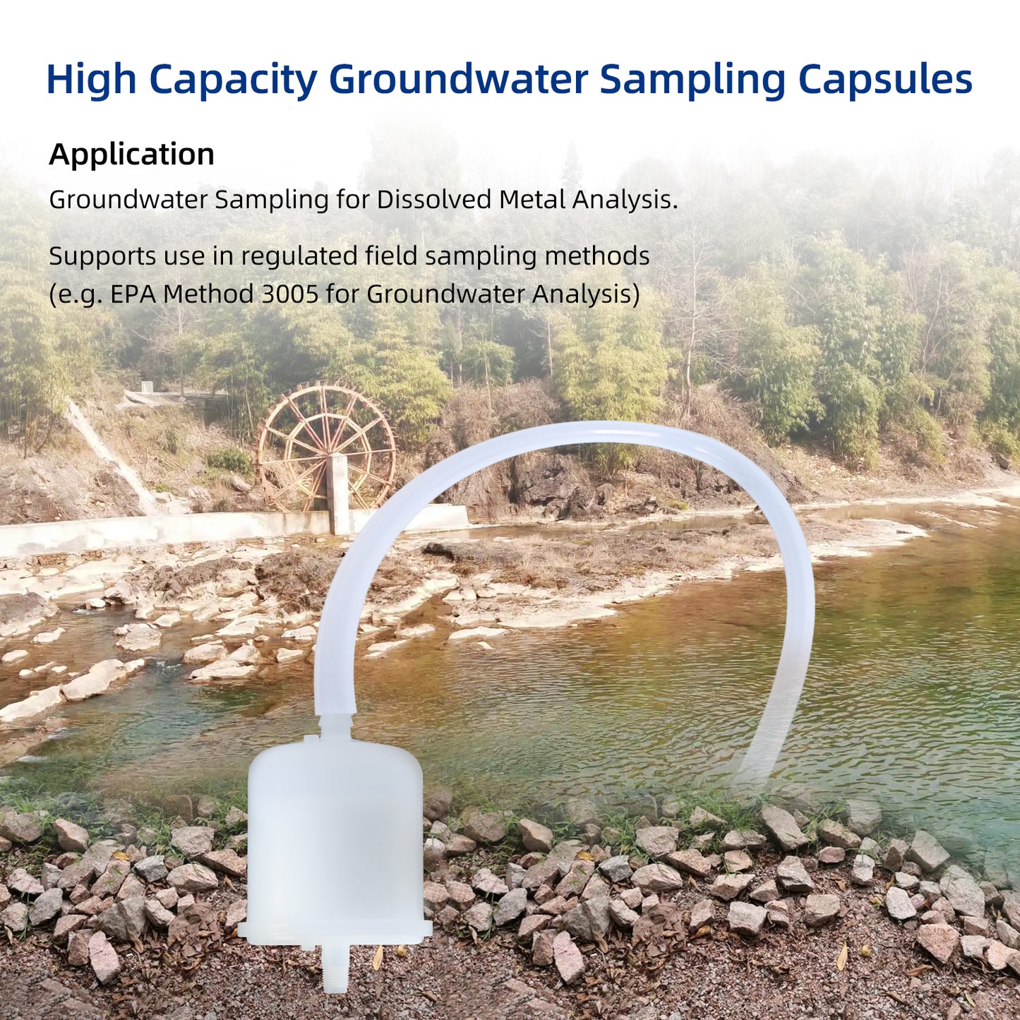 COBETTER Groundwater Sampling Capsules High Capacity PES Membrane 0.45µm