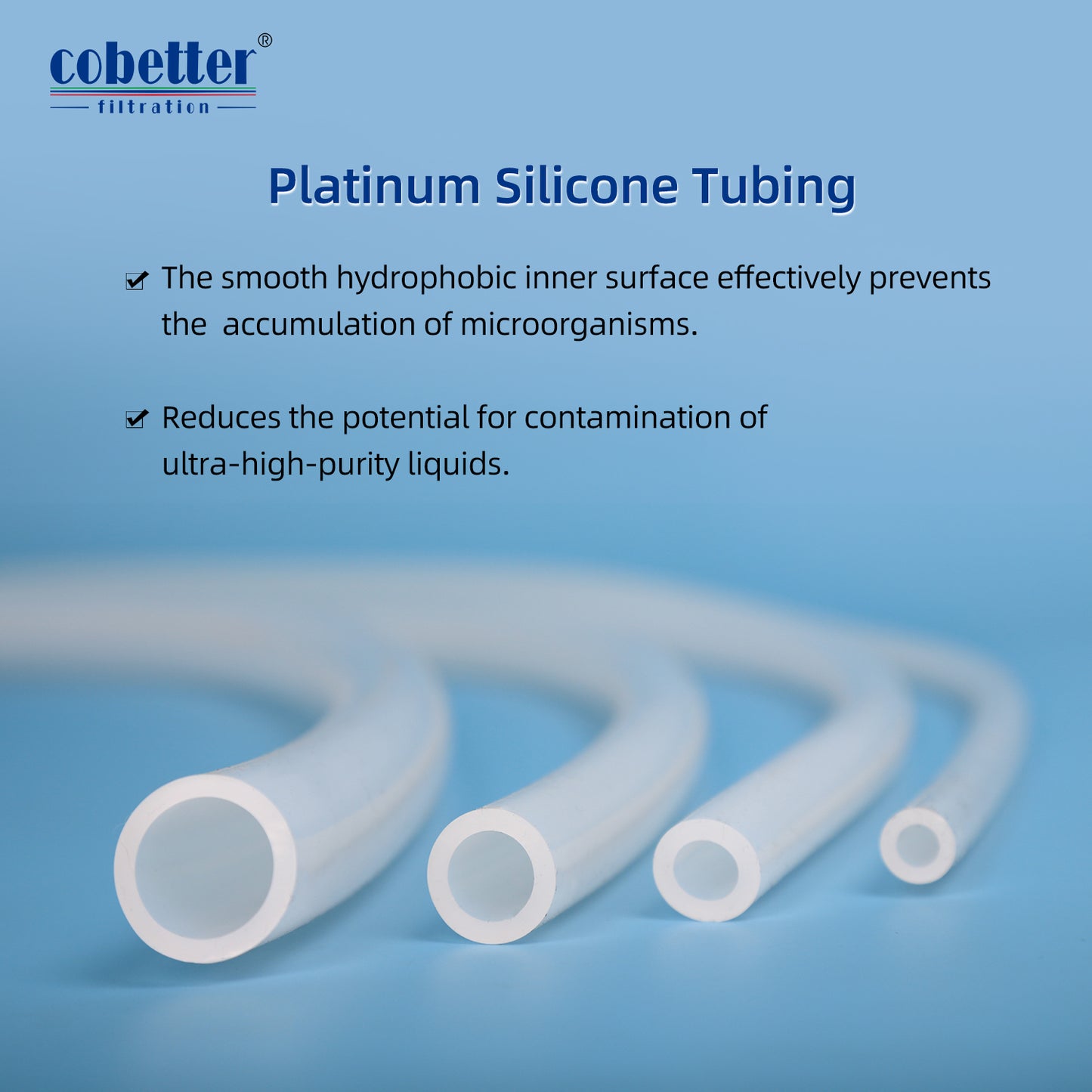 COBETTER 5m/15m Lifemeta® STT Platinum Cured Silicone Tubing 1/pk