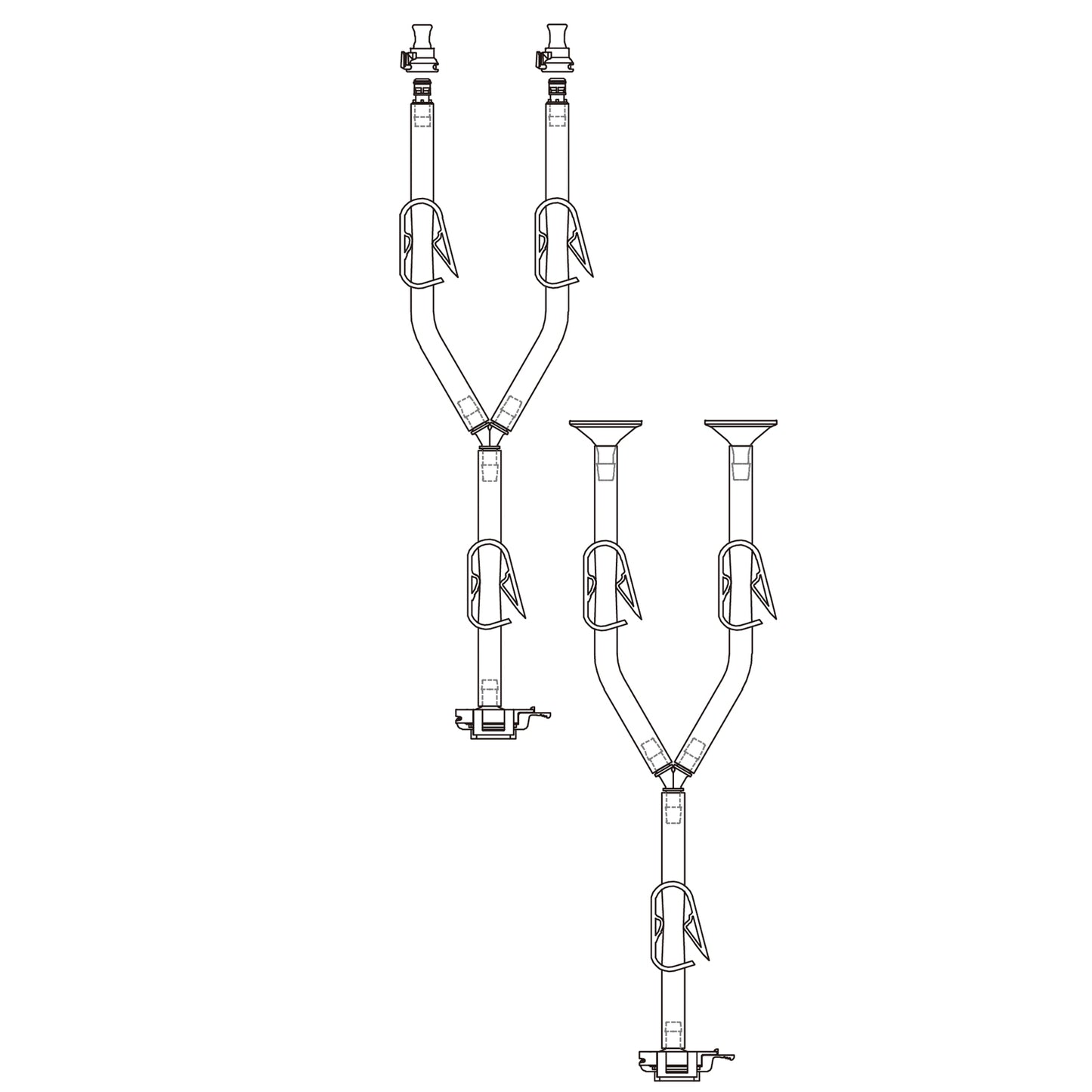 COBETTER Single-Use Y-line Transfer Sets with Lifemeta® STT Tubing TC Connectors